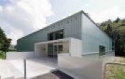 Aussenfassade Sporthalle der Gewerbliche Berufs- und Weiterbildungszentrum St.Gallen, Demutstrasse
